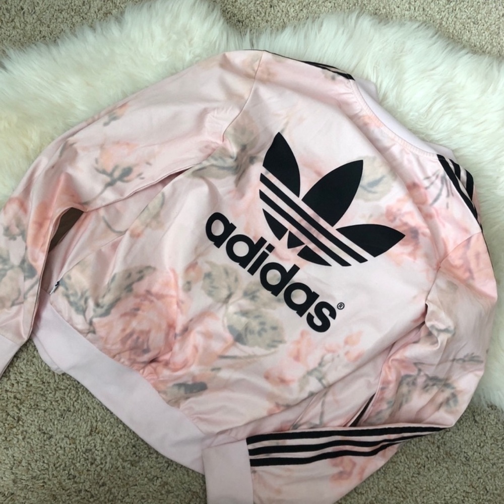adidas pink rose jacket